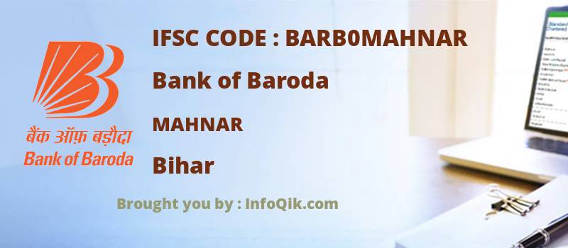 Bank of Baroda Mahnar, Bihar - IFSC Code