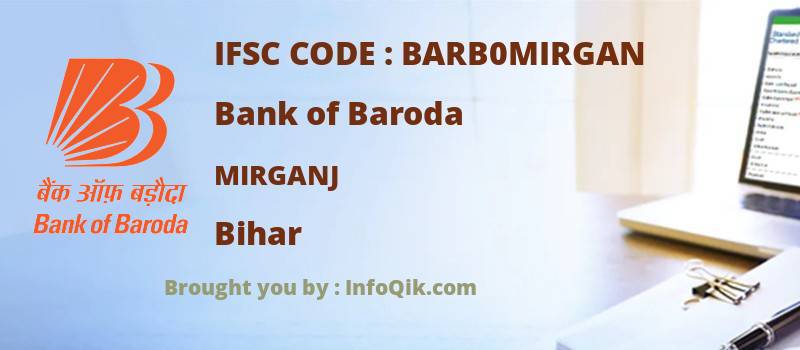 Bank of Baroda Mirganj, Bihar - IFSC Code