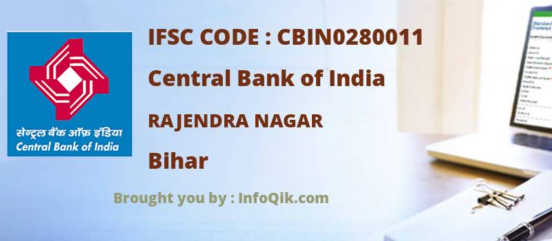 Central Bank of India Rajendra Nagar, Bihar - IFSC Code