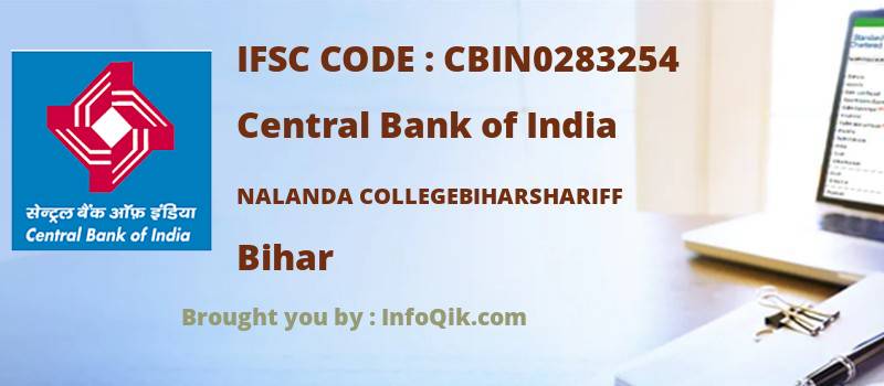 Central Bank of India Nalanda Collegebiharshariff, Bihar - IFSC Code