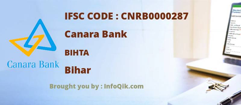 Canara Bank Bihta, Bihar - IFSC Code