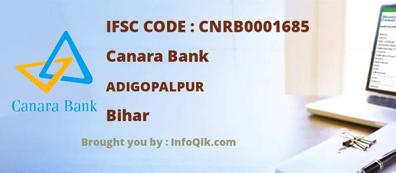 Canara Bank Adigopalpur, Bihar - IFSC Code