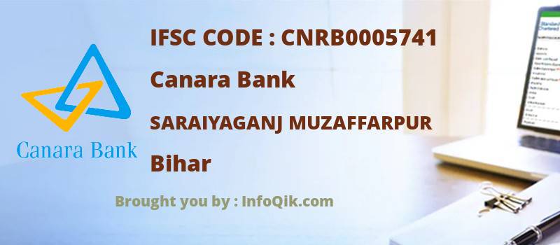 Canara Bank Saraiyaganj Muzaffarpur, Bihar - IFSC Code