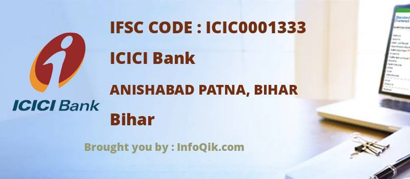 ICICI Bank Anishabad Patna, Bihar, Bihar - IFSC Code