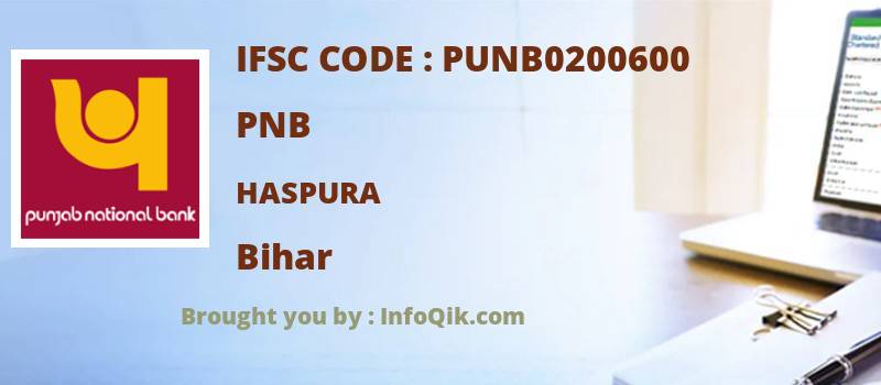 PNB Haspura, Bihar - IFSC Code