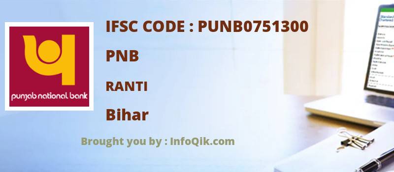 PNB Ranti, Bihar - IFSC Code