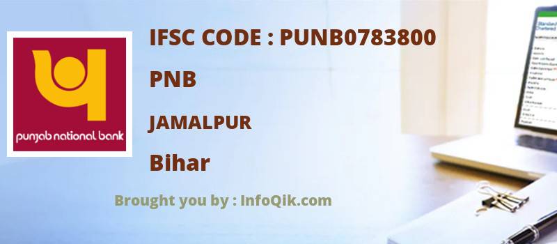 PNB Jamalpur, Bihar - IFSC Code