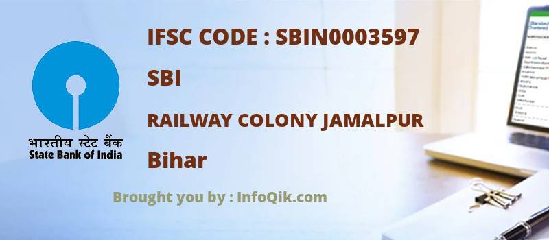 SBI Railway Colony Jamalpur, Bihar - IFSC Code