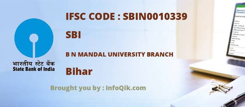 SBI B N Mandal University Branch, Bihar - IFSC Code