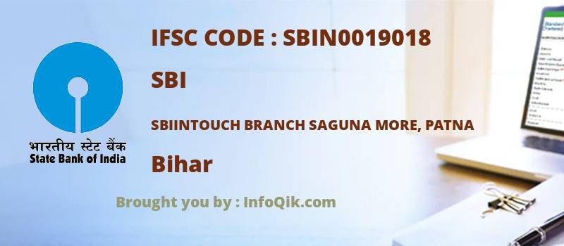 SBI Sbiintouch Branch Saguna More, Patna, Bihar - IFSC Code