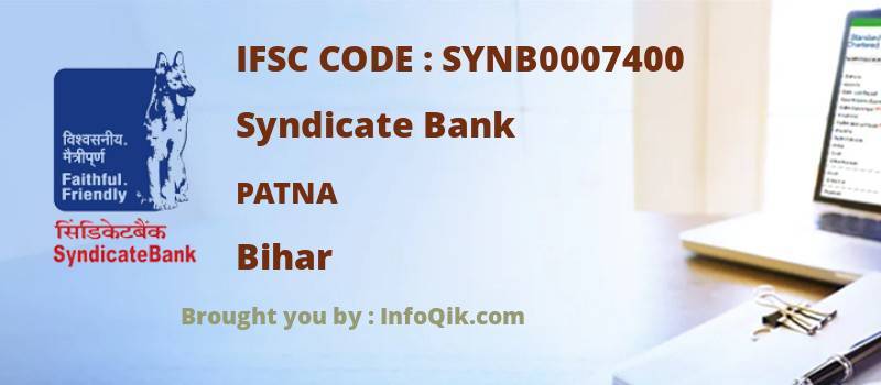 Syndicate Bank Patna, Bihar - IFSC Code