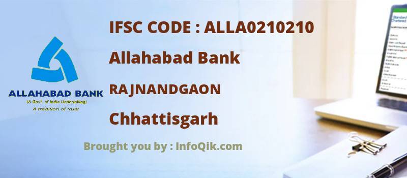 Allahabad Bank Rajnandgaon, Chhattisgarh - IFSC Code