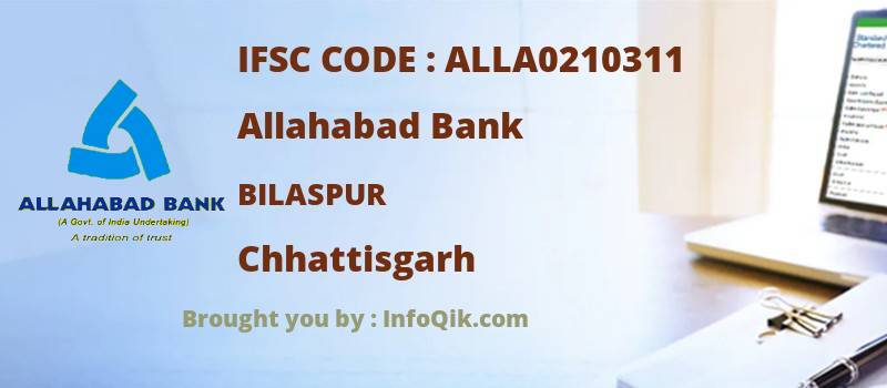 Allahabad Bank Bilaspur, Chhattisgarh - IFSC Code