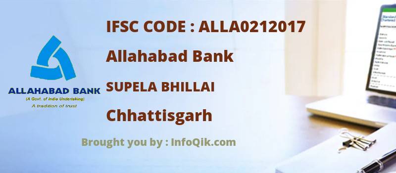 Allahabad Bank Supela Bhillai, Chhattisgarh - IFSC Code