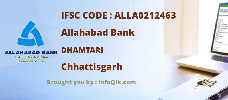 Allahabad Bank Dhamtari, Chhattisgarh - IFSC Code