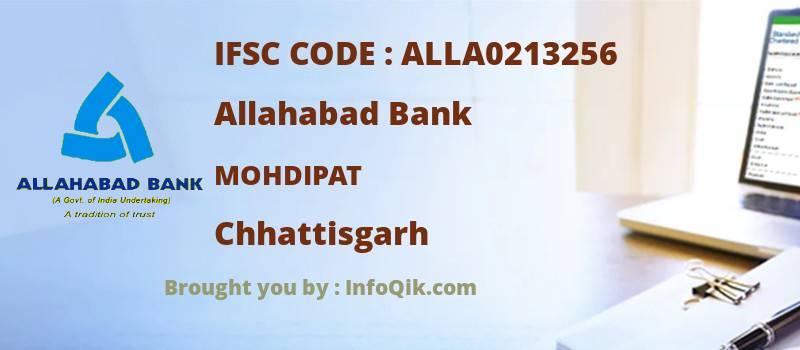 Allahabad Bank Mohdipat, Chhattisgarh - IFSC Code