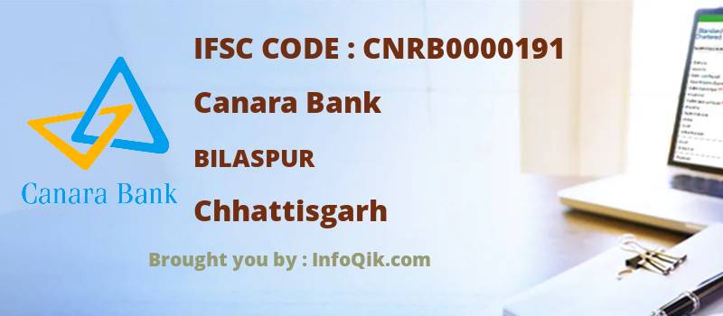 Canara Bank Bilaspur, Chhattisgarh - IFSC Code