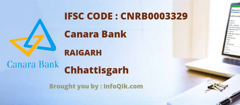 Canara Bank Raigarh, Chhattisgarh - IFSC Code