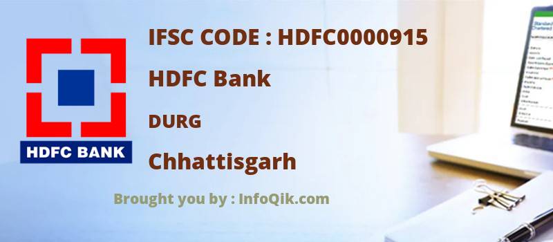 HDFC Bank Durg, Chhattisgarh - IFSC Code