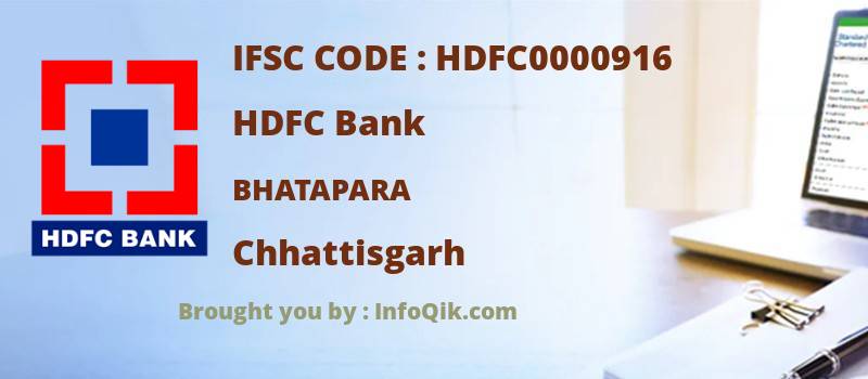 HDFC Bank Bhatapara, Chhattisgarh - IFSC Code