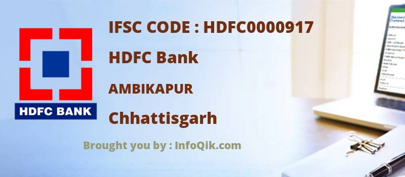 HDFC Bank Ambikapur, Chhattisgarh - IFSC Code