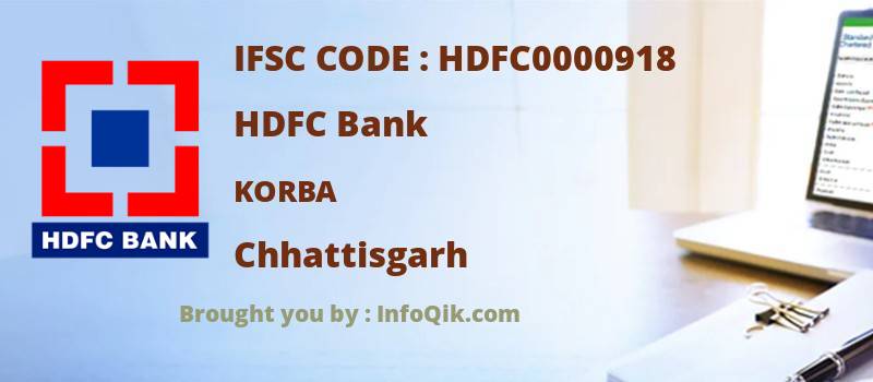 HDFC Bank Korba, Chhattisgarh - IFSC Code