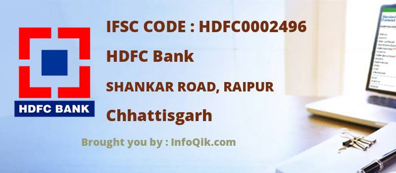 HDFC Bank Shankar Road, Raipur, Chhattisgarh - IFSC Code