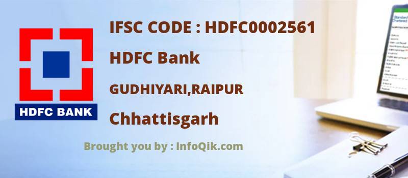 HDFC Bank Gudhiyari,raipur, Chhattisgarh - IFSC Code