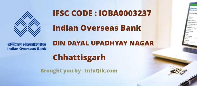 Indian Overseas Bank Din Dayal Upadhyay Nagar, Chhattisgarh - IFSC Code