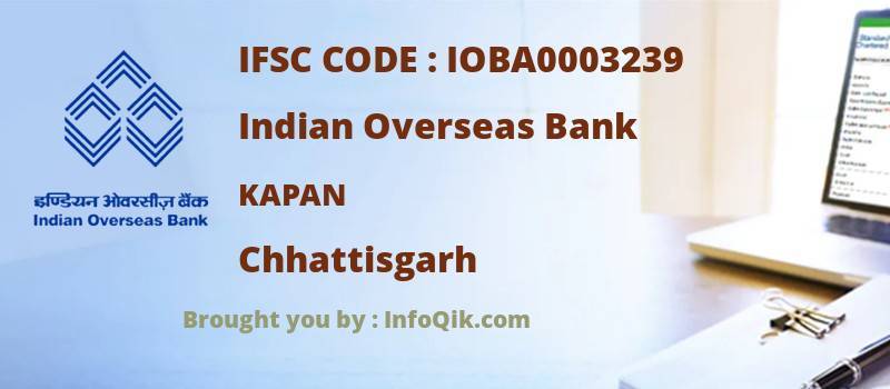 Indian Overseas Bank Kapan, Chhattisgarh - IFSC Code