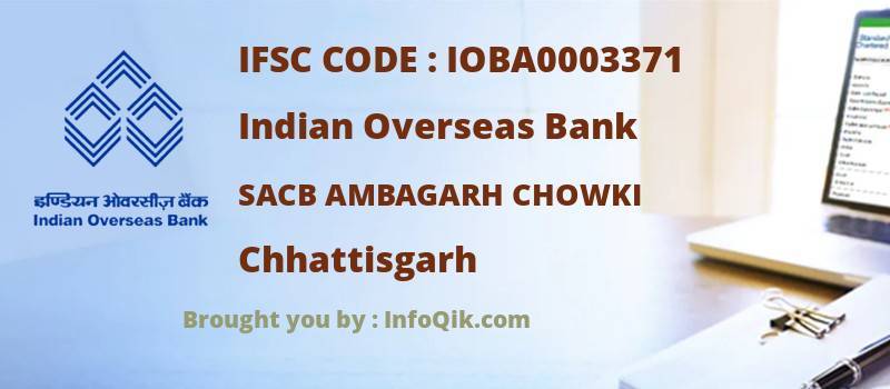 Indian Overseas Bank Sacb Ambagarh Chowki, Chhattisgarh - IFSC Code