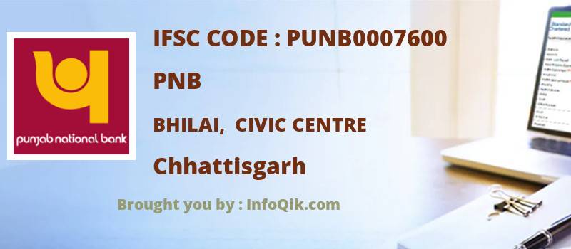 PNB Bhilai,  Civic Centre, Chhattisgarh - IFSC Code