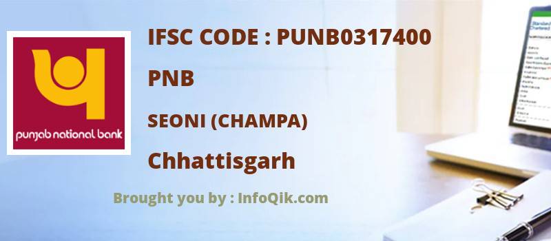 PNB Seoni (champa), Chhattisgarh - IFSC Code