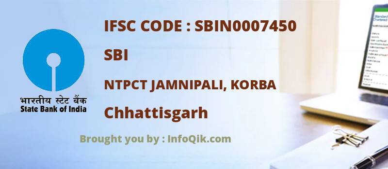 SBI Ntpct Jamnipali, Korba, Chhattisgarh - IFSC Code