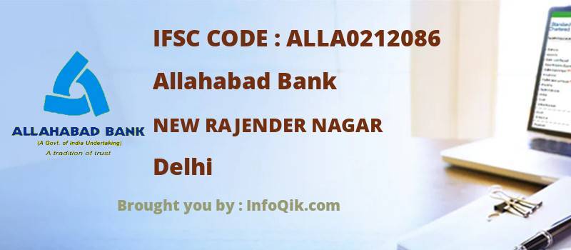 Allahabad Bank New Rajender Nagar, Delhi - IFSC Code