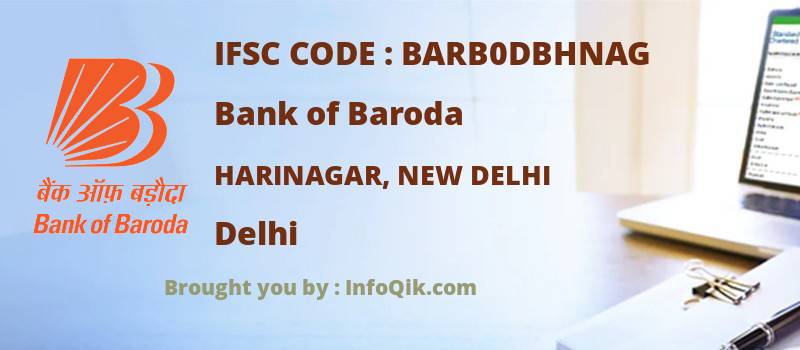 Bank of Baroda Harinagar, New Delhi, Delhi - IFSC Code