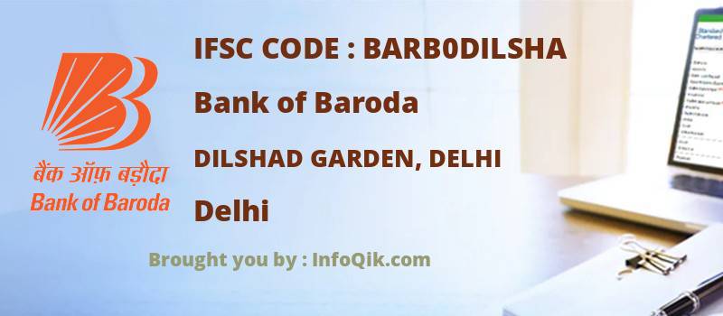 Bank of Baroda Dilshad Garden, Delhi, Delhi - IFSC Code