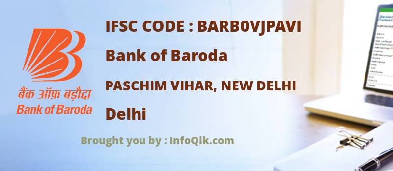 Bank of Baroda Paschim Vihar, New Delhi, Delhi - IFSC Code