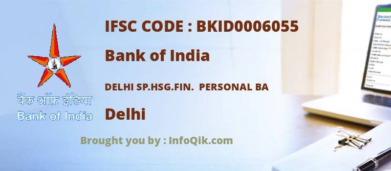 Bank of India Delhi Sp.hsg.fin.  Personal Ba, Delhi - IFSC Code