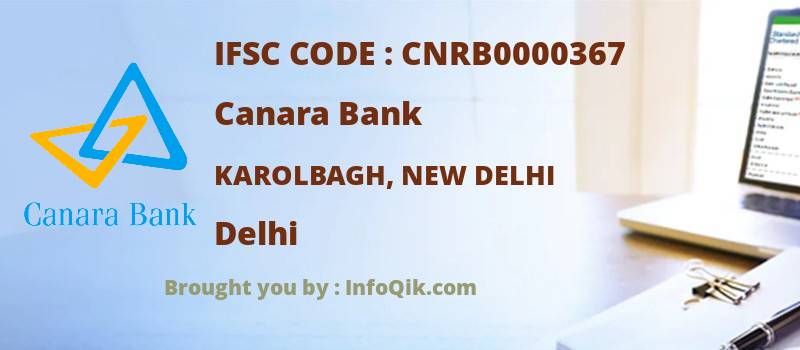 Canara Bank Karolbagh, New Delhi, Delhi - IFSC Code