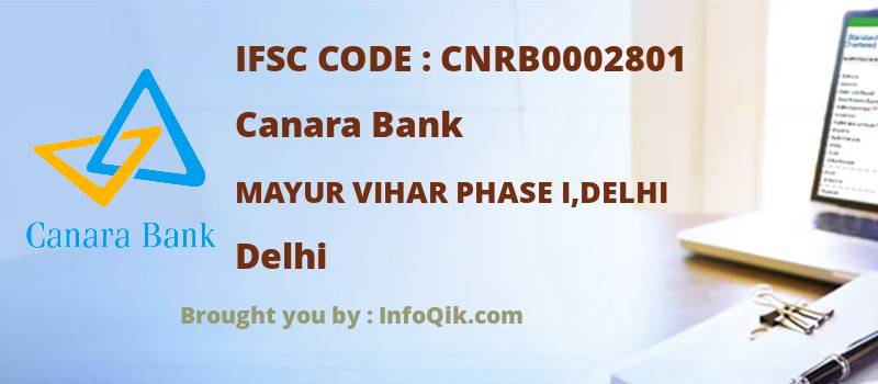 Canara Bank Mayur Vihar Phase I,delhi, Delhi - IFSC Code