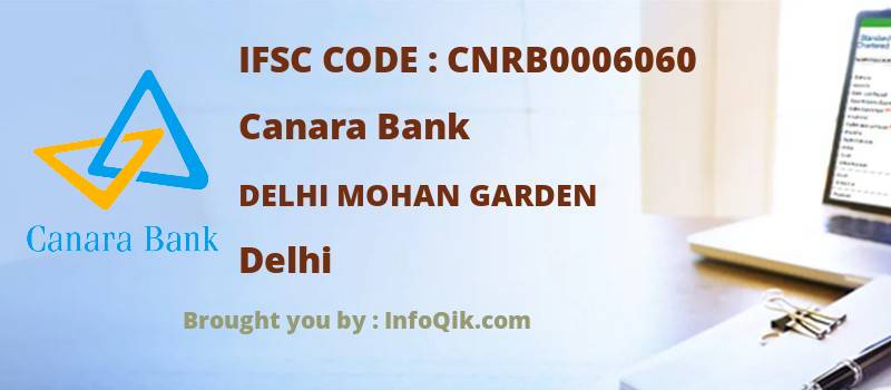 Canara Bank Delhi Mohan Garden, Delhi - IFSC Code