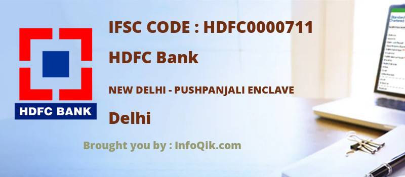 HDFC Bank New Delhi - Pushpanjali Enclave, Delhi - IFSC Code