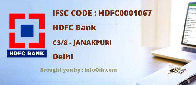 HDFC Bank C3/8 - Janakpuri, Delhi - IFSC Code