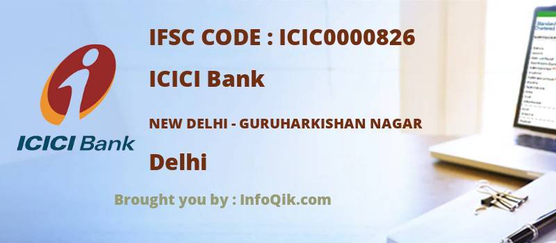 ICICI Bank New Delhi - Guruharkishan Nagar, Delhi - IFSC Code