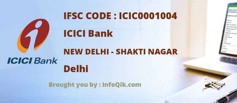 ICICI Bank New Delhi - Shakti Nagar, Delhi - IFSC Code