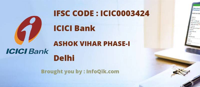 ICICI Bank Ashok Vihar Phase-i, Delhi - IFSC Code