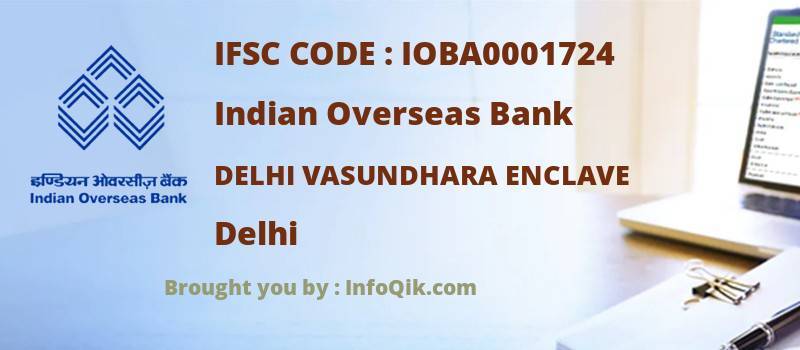 Indian Overseas Bank Delhi Vasundhara Enclave, Delhi - IFSC Code