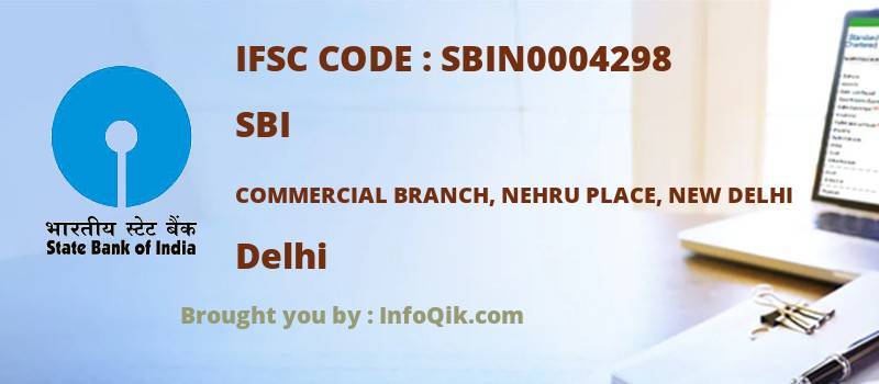 SBI Commercial Branch, Nehru Place, New Delhi, Delhi - IFSC Code