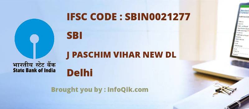 SBI J Paschim Vihar New Dl, Delhi - IFSC Code